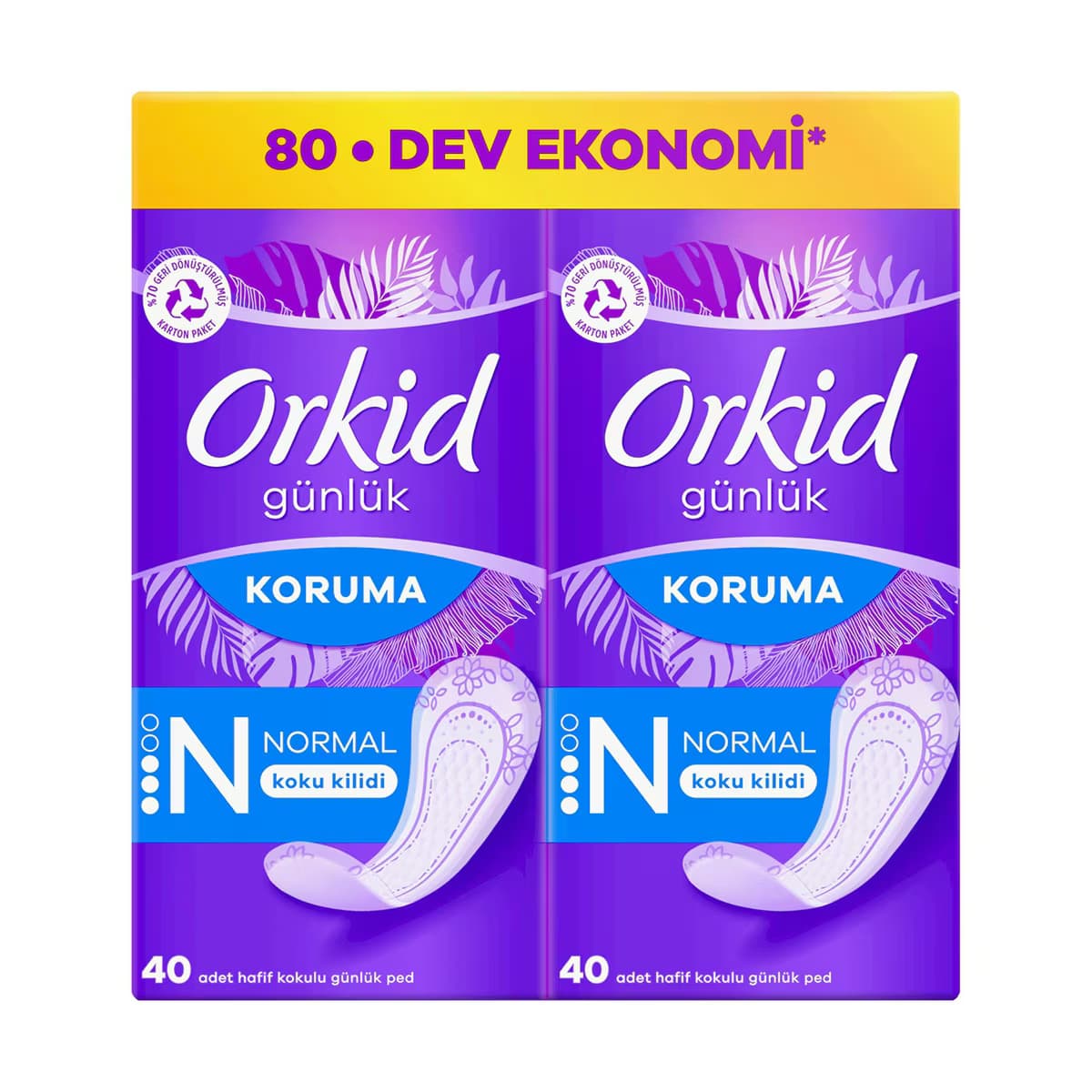 Orkid Günlük Ped Günlük Koruma Normal 80 Adet