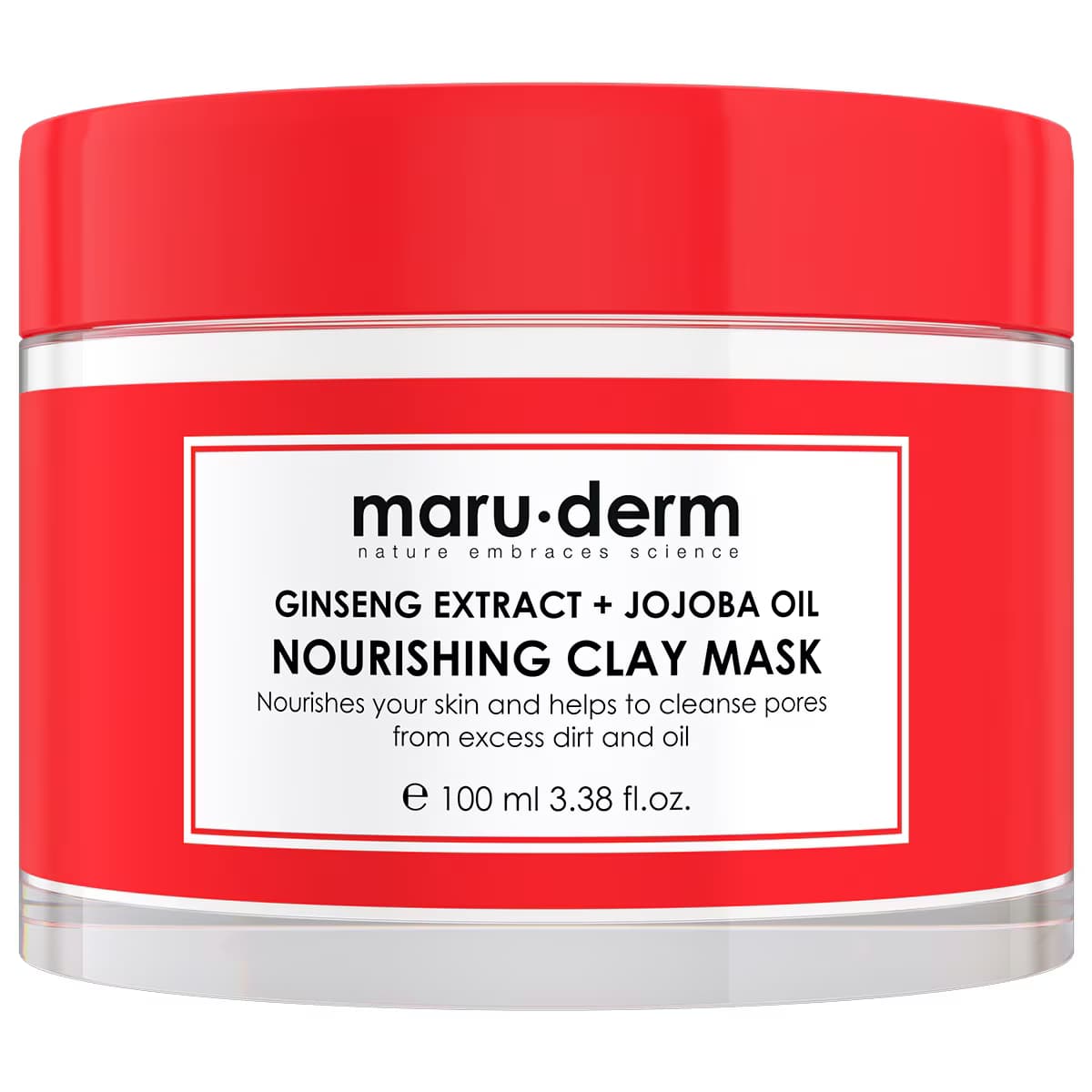 Maruderm Ginseng Özü + Jojoba Yağı Besleyici Kil Maskesi 105 ml