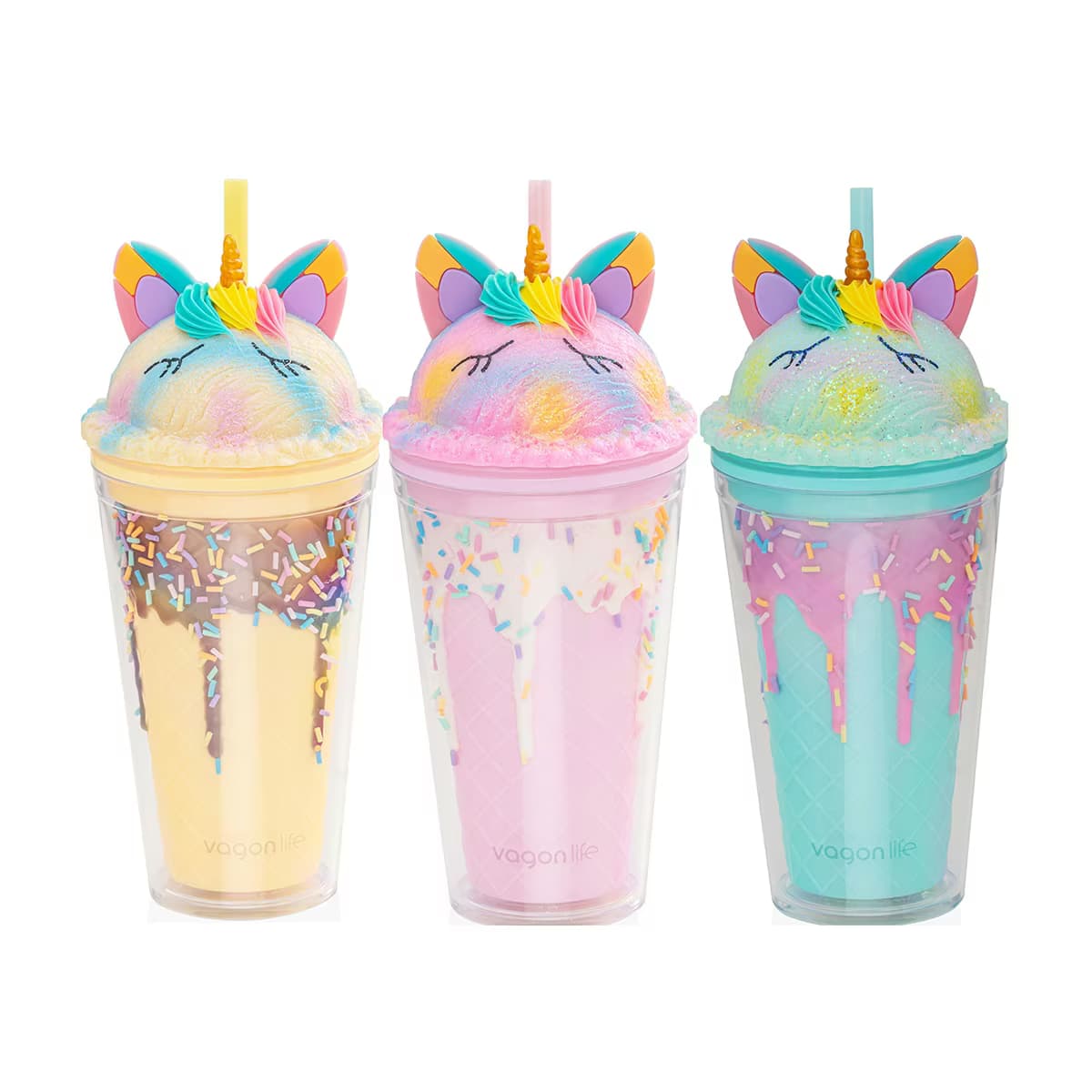 Vagonlife 450 ml Unicorn Pipetli Bardak