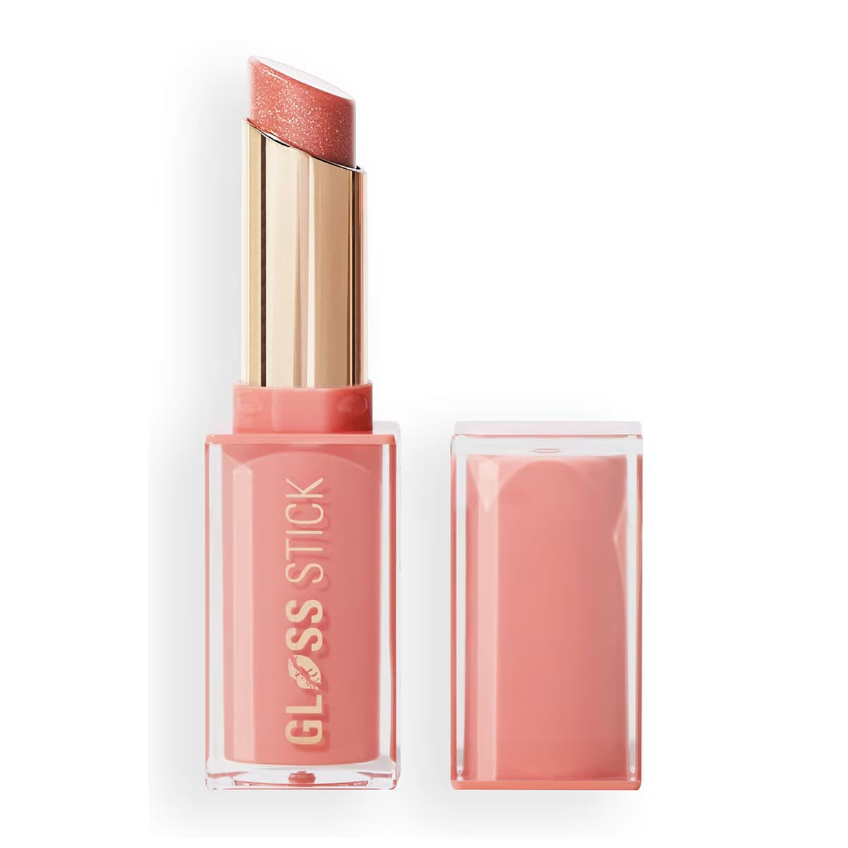 Revolution Pout Lip Gloss Stick Shimmer Peach Sorbet
