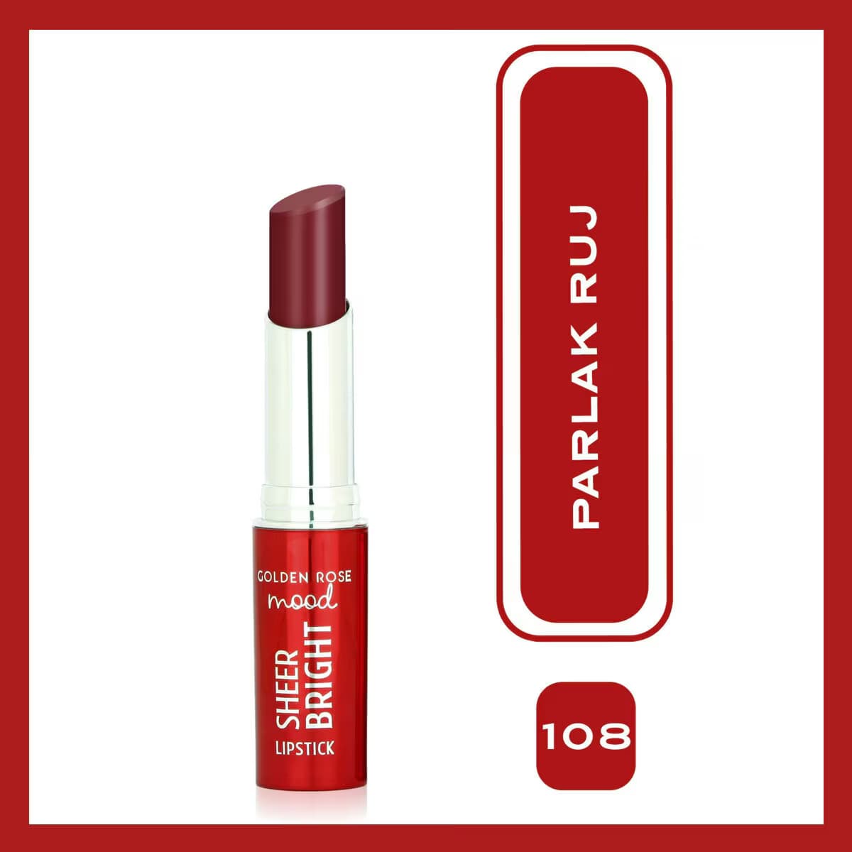 Golden Rose Mood Sheer Bright Ruj 108 Rosy Plum