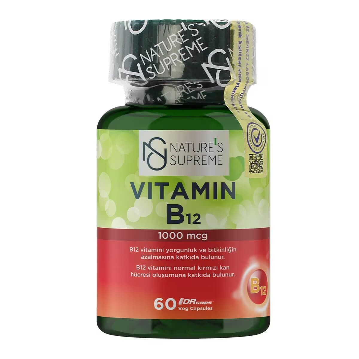 Natures Supreme Vitamin B12 1000 Mcg 60 Kapsül