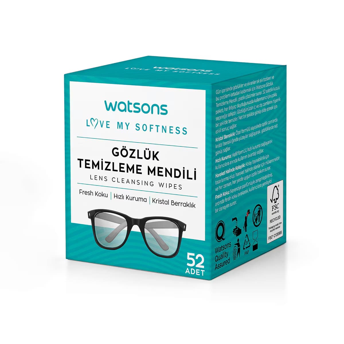 Watsons Gözlük Temizleme Mendili 52 Adet