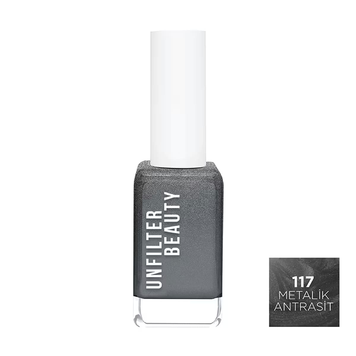 Unfilter Beauty Oje Metalik Antrasit 117