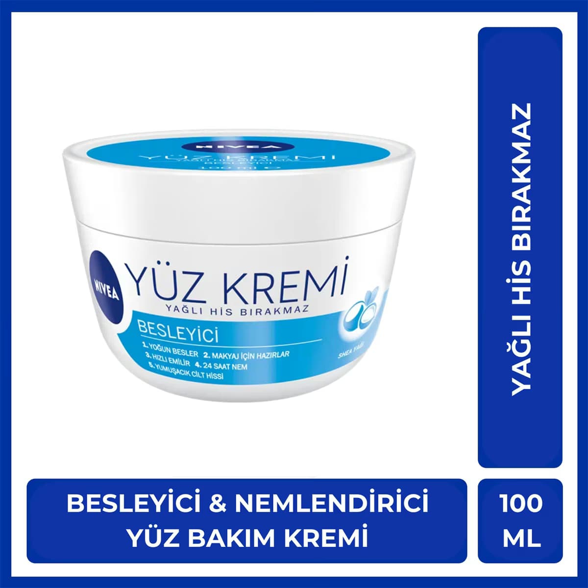 Nivea Besleyici Yüz Kremi 100 ml 24 Saat Nemlendirici