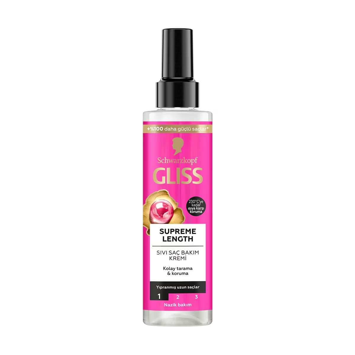 Gliss Supreme Length Sıvı Saç Bakım Kremi Biotin Kompleksi ve Şakayık Çiçeği Özü ile 200 ml