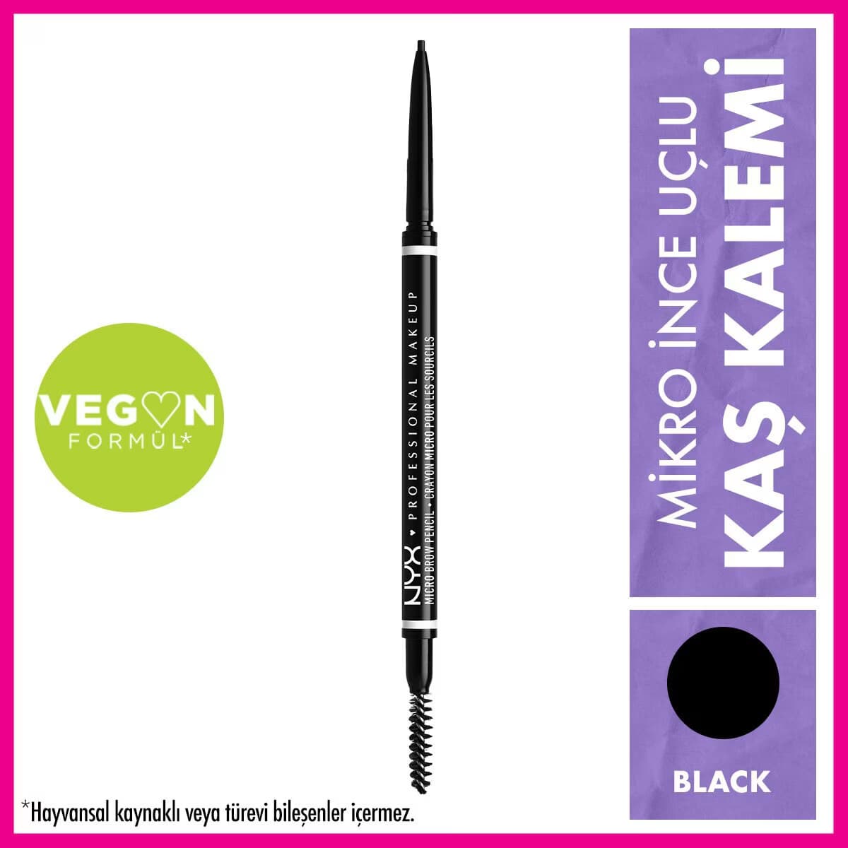 Nyx Professional Makeup Micro Brow Kalem Black