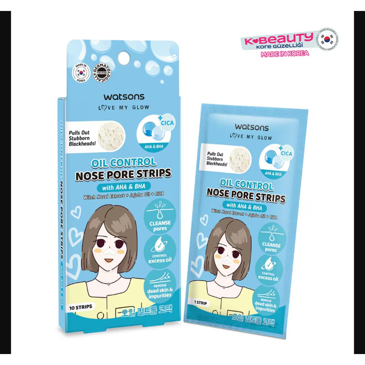 Watsons Yağ Kontrol Burun Bandı AHA&BHA 10'lu