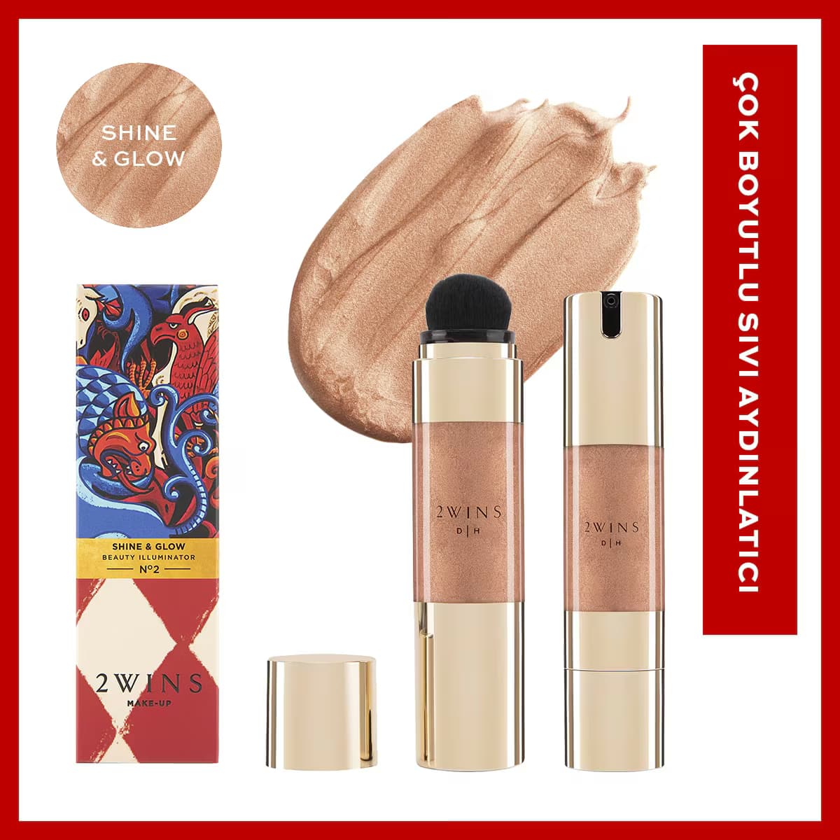 2Wins Beauty Makyaj Bazı No: 2 Shine&Glow