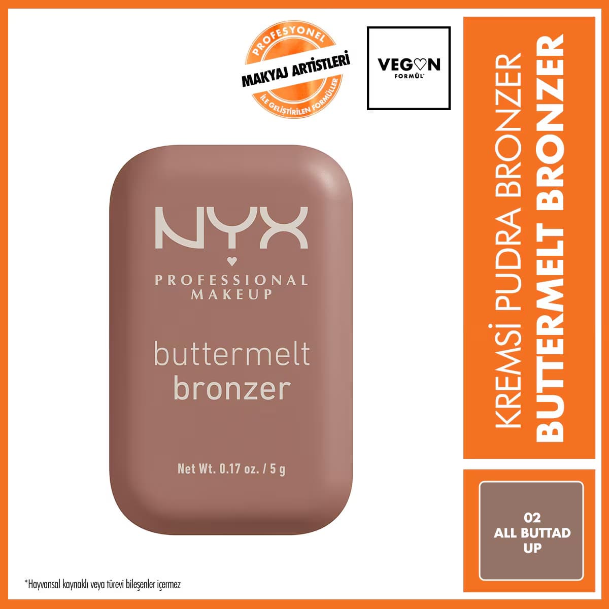 Nyx Professional Makeup Buttermelt Bronzer 02 All Buttad Up