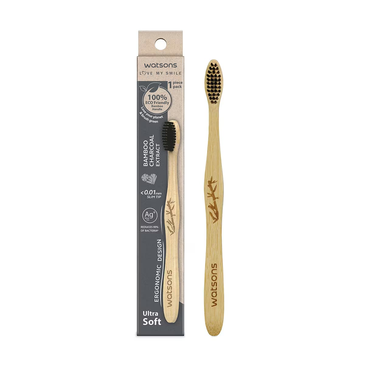 Watsons Kömürlü Bambu Ultra Soft Tekli Diş Fırçası