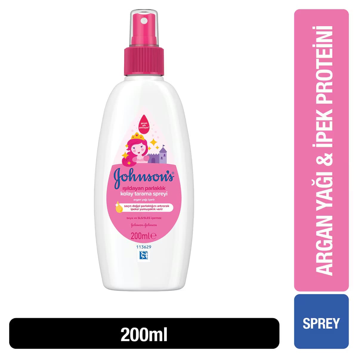 Johnson's Işıltılı Parlaklık Serisi Çocuk Kolay Tarama Spreyi 200 ml