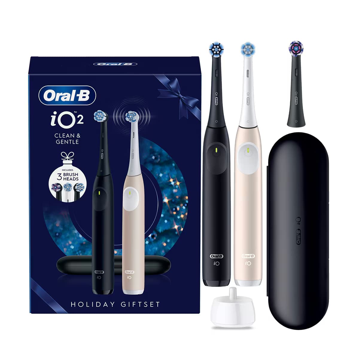 Oral-B İO2 2'li Şarjlı Diş Fırçası + 3 Yedek Başlık Hediye Set