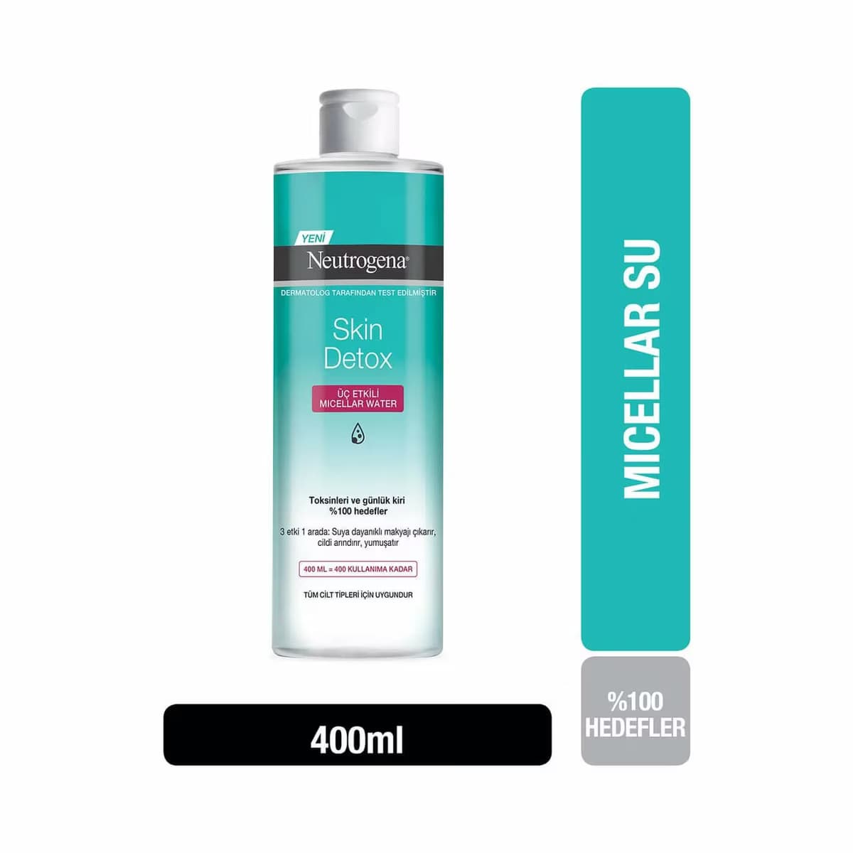 Neutrogena Makyaj Temizleme Suyu Hydro Boost Üç Etkili Miceller 400 ml