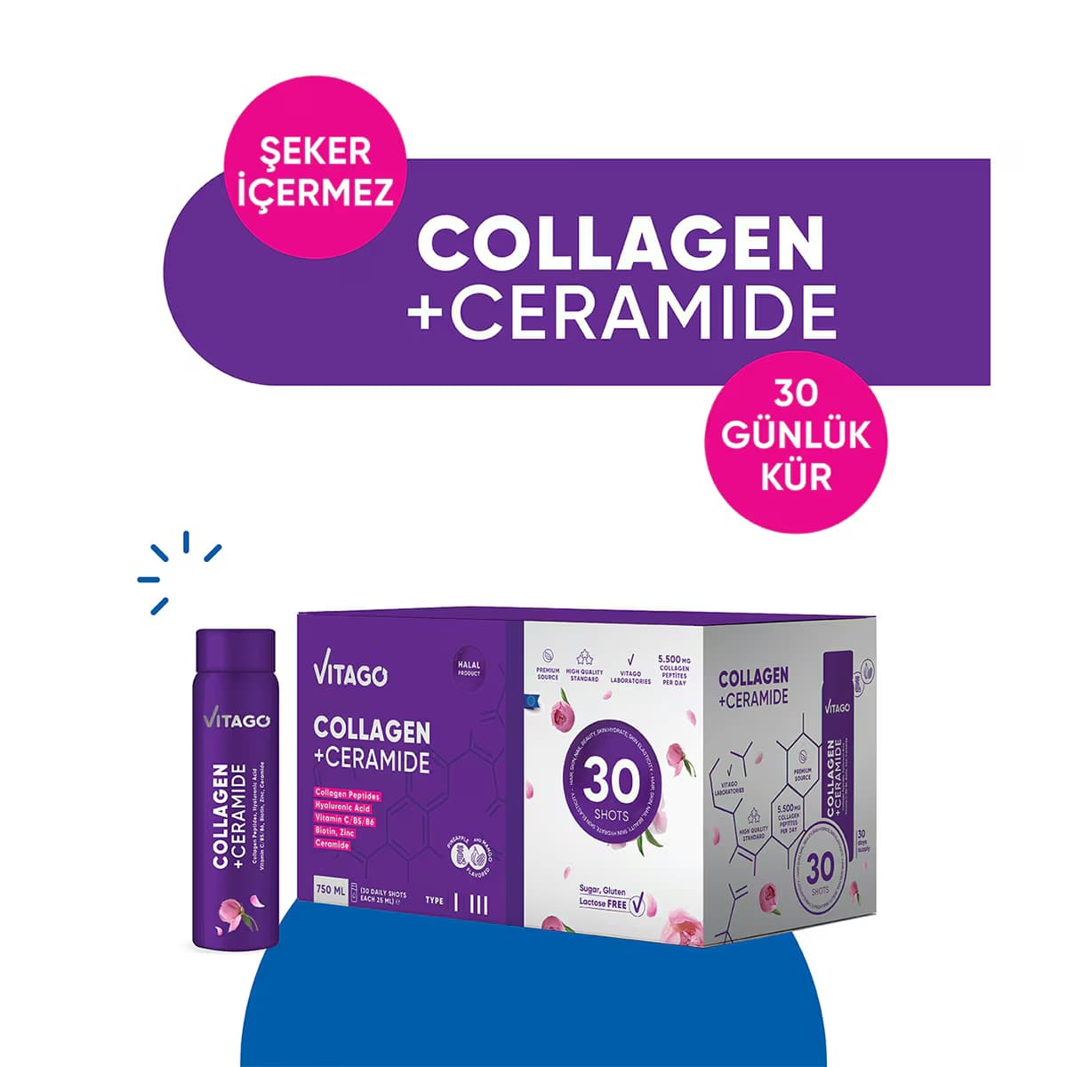 Vitago Collagen+Seramid Shot 30x25 ml