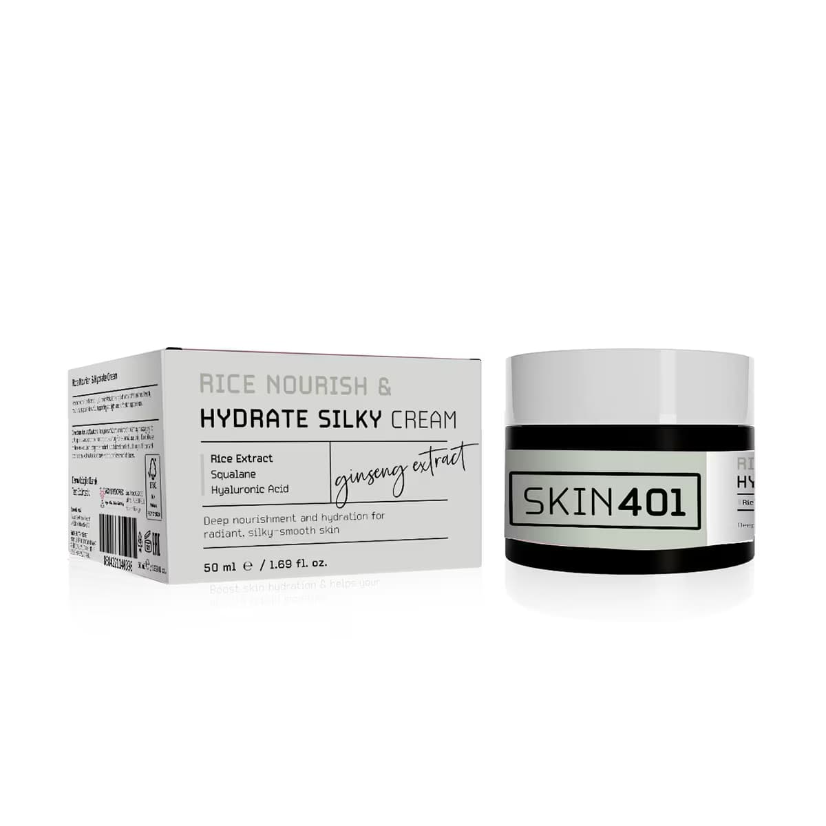 Skin401 Pirinç Özü Nemlendirici İpeksi Krem 50 ml