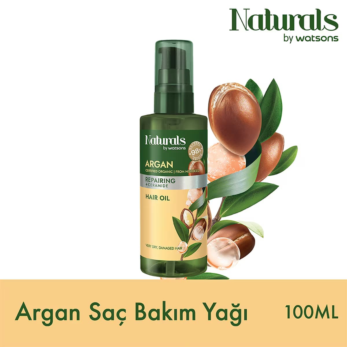 Naturals By Watsons Argan Saç Yağı 100 ml