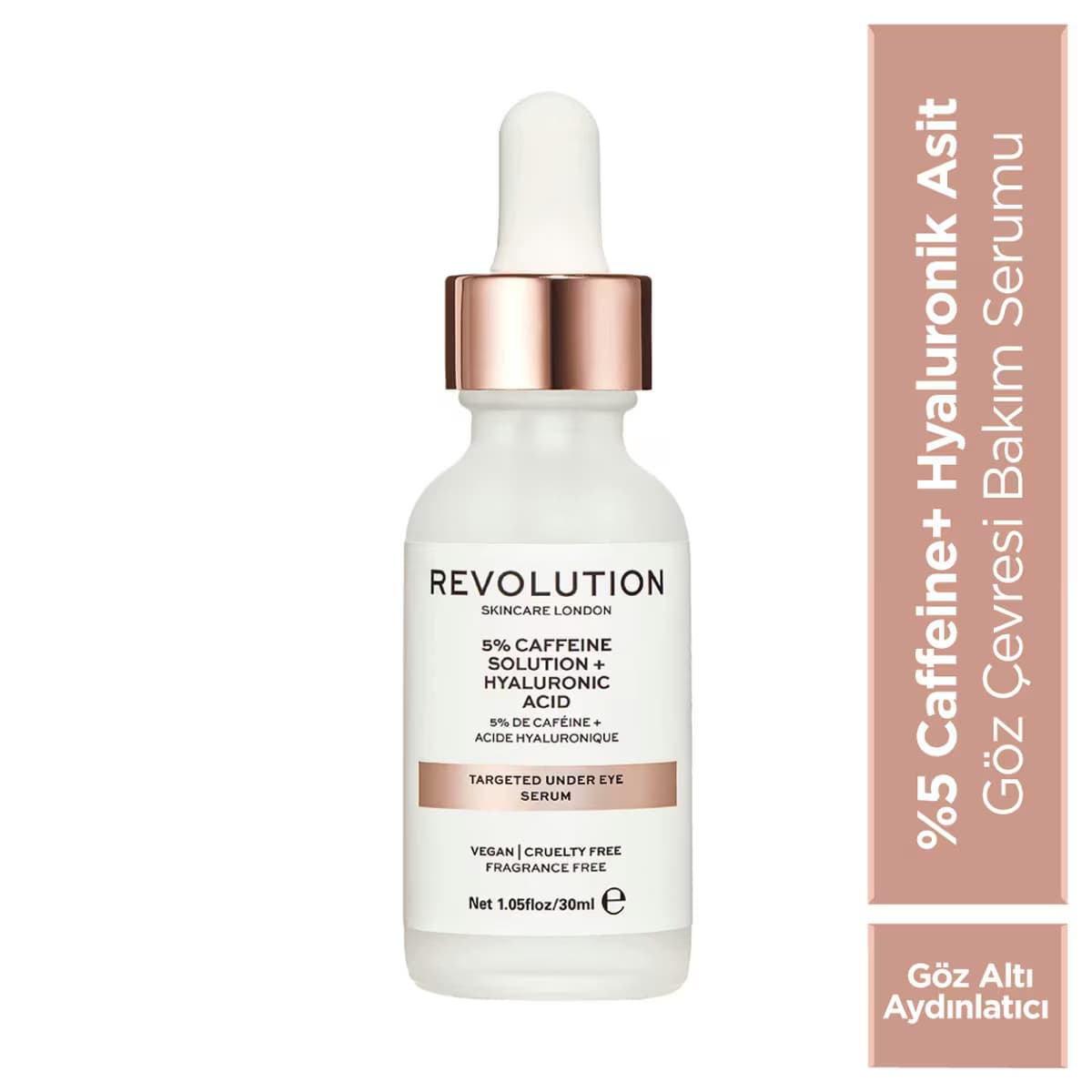 Revolution Skincare Göz Serumu Kafein ve Hyaluronik Asit 30 ml