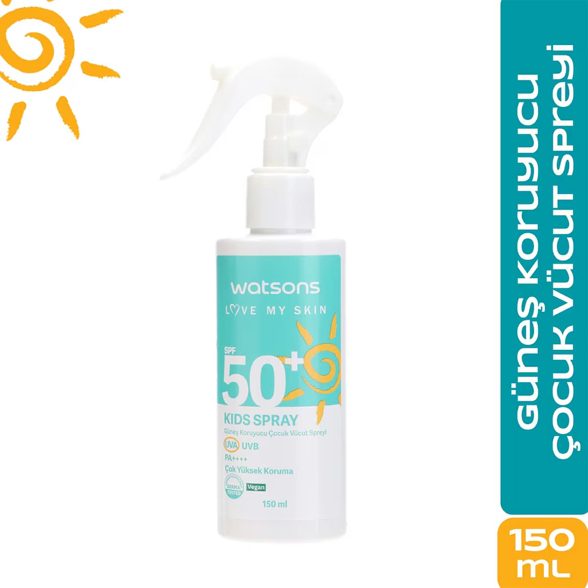 Watsons Çocuk Güneş Koruyucu Sprey SPF50+ 150 ml