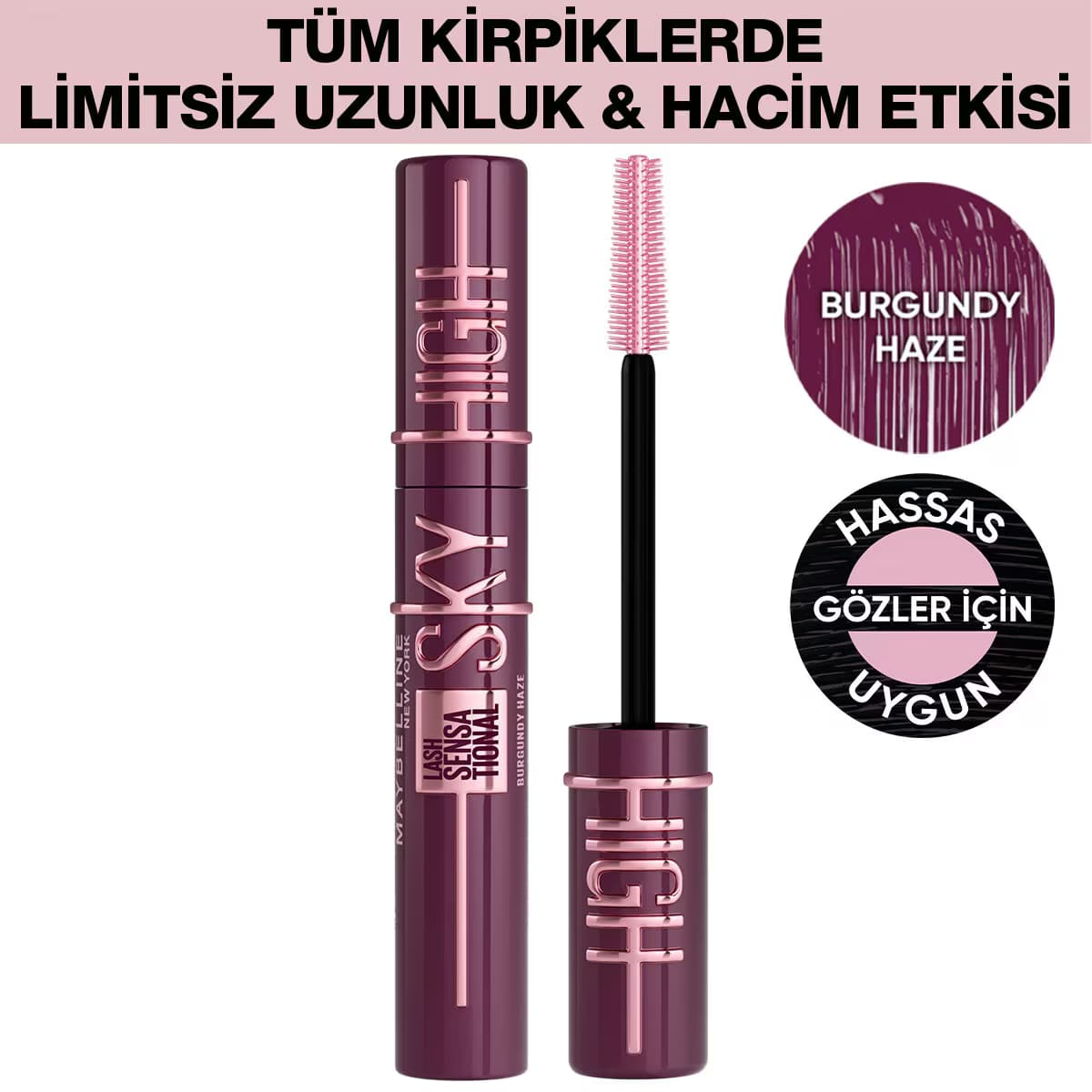 Maybelline New York Sky High Burgundy Haze Maskara