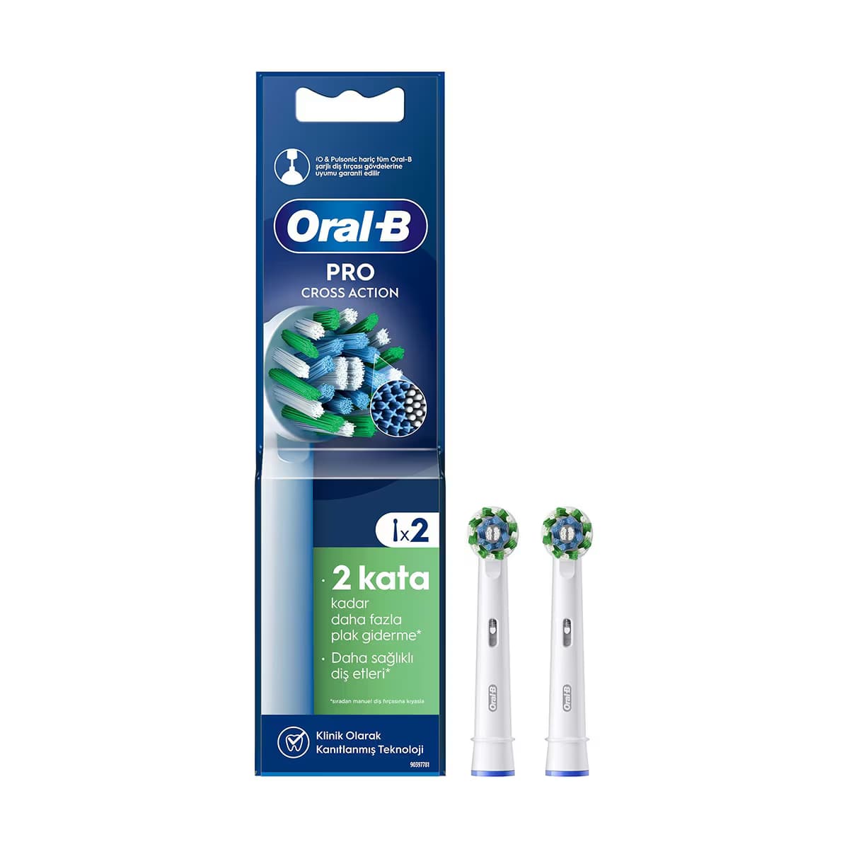 Oral-B Diş Fırçası Yedek Başlığı Cross Action 2 Adet