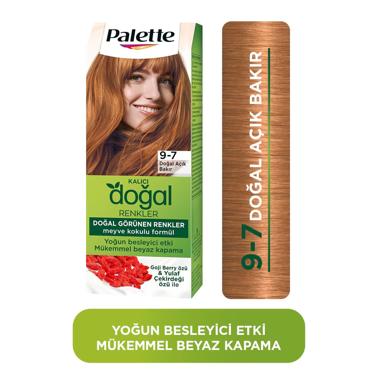 Palette Kalıcı Doğal Renkler 9-7 Doğal Açık Bakır