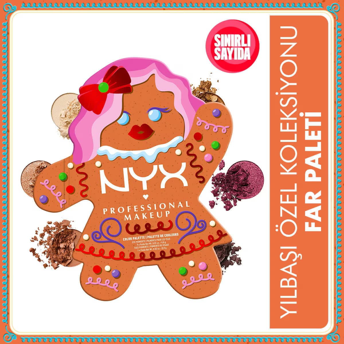 Nyx Professional Makeup Holiday 25 Ginger Baddie Palet