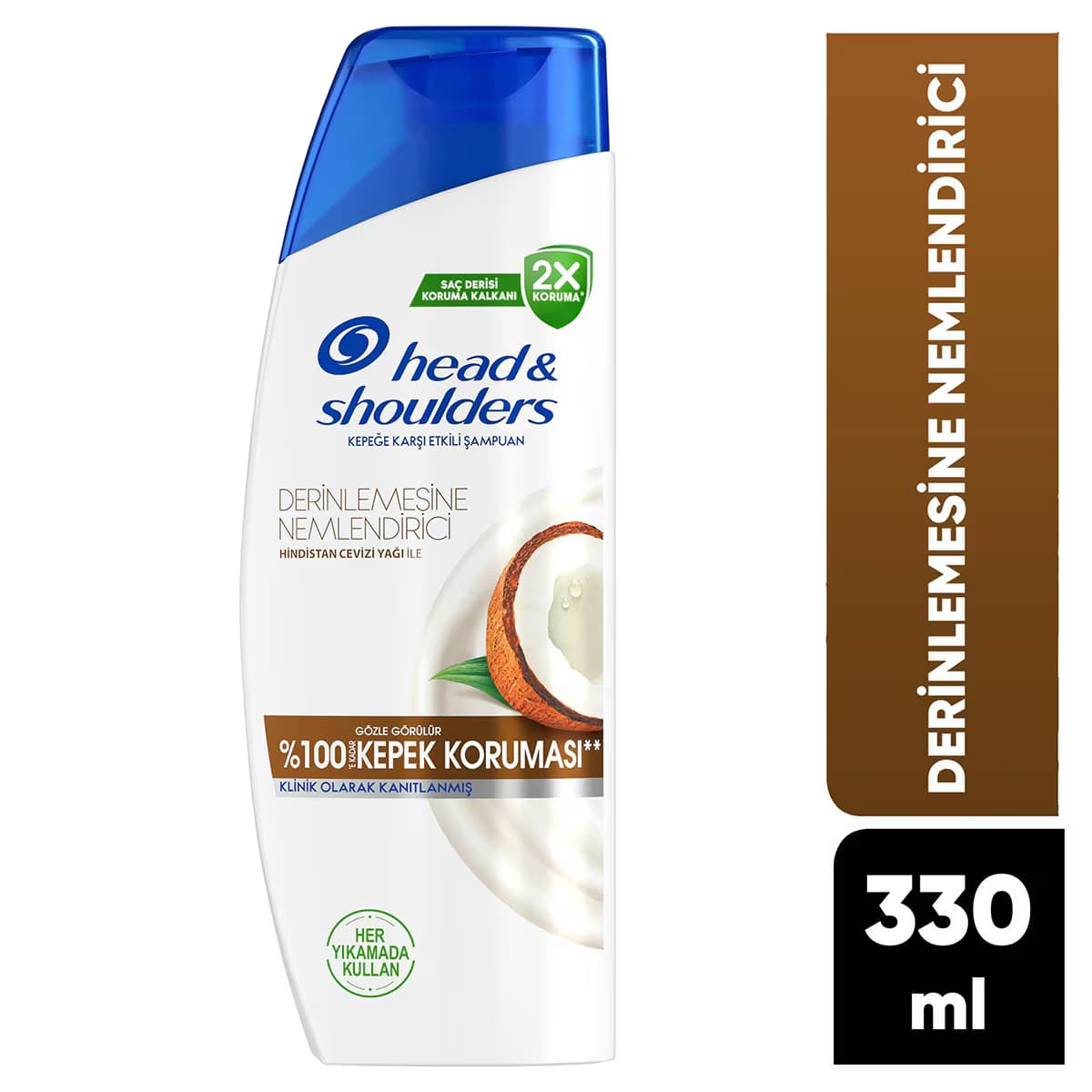 Head&Shoulders Derin Nemlendirici Kepek Hindistan Cevizi Yağlı Günlük Kullanım Şampuan 330 ml