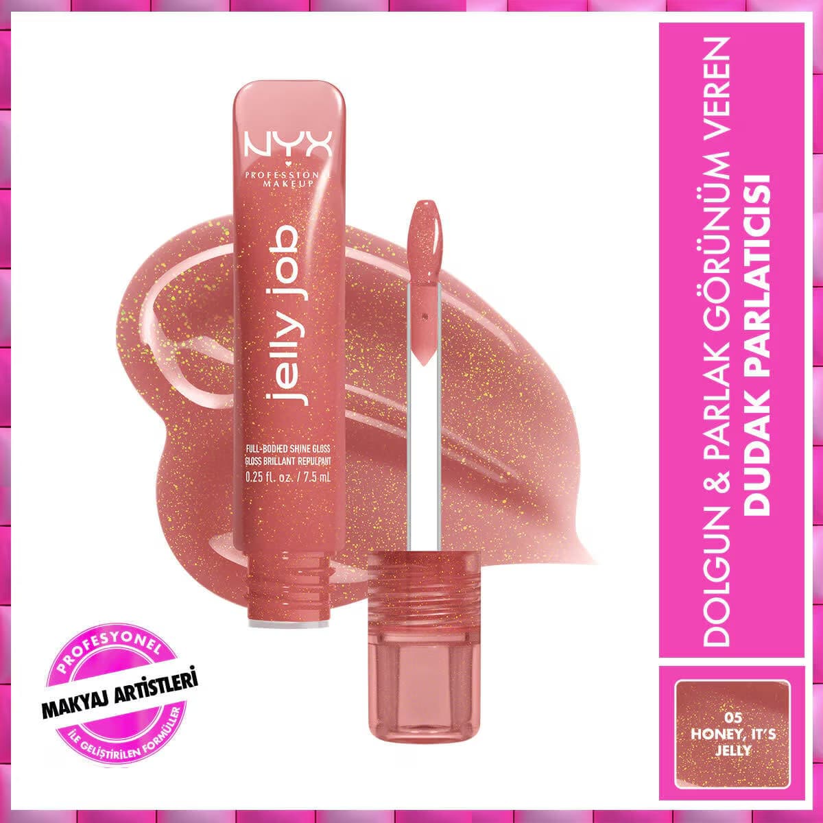 Nyx Professional Makeup Jelly Job Dudak Parlatıcısı Toast N Jelly