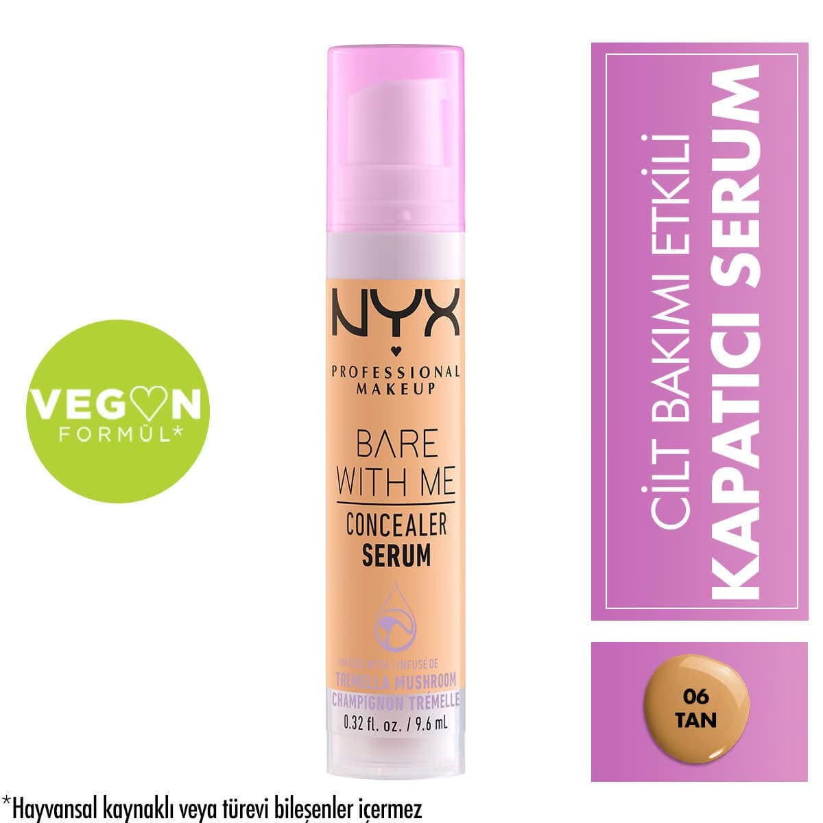 Nyx Professional Makeup Bare With Me Kapatıcı Serum 06 Tan