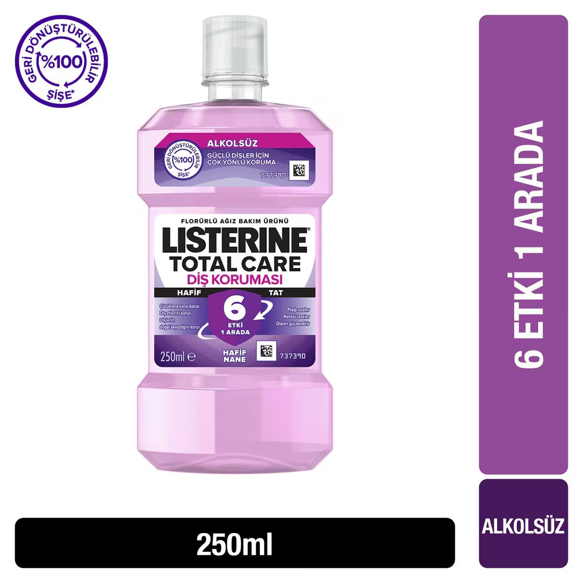 Listerine 6 Etki 1 Arada Zero Ağız Suyu 250 ml