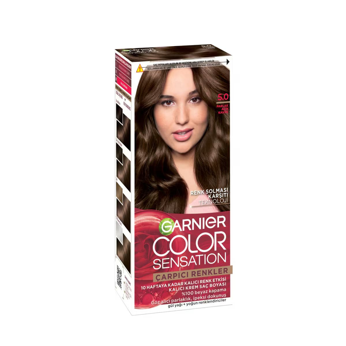 Garnier Çarpıcı Renkler Saç Boyası Parlak Açık Kahve No: 5,0