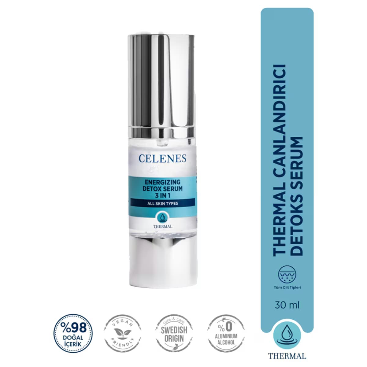 Celenes Thermal Cilt Serumu Canlandırıcı Detox 30 ml