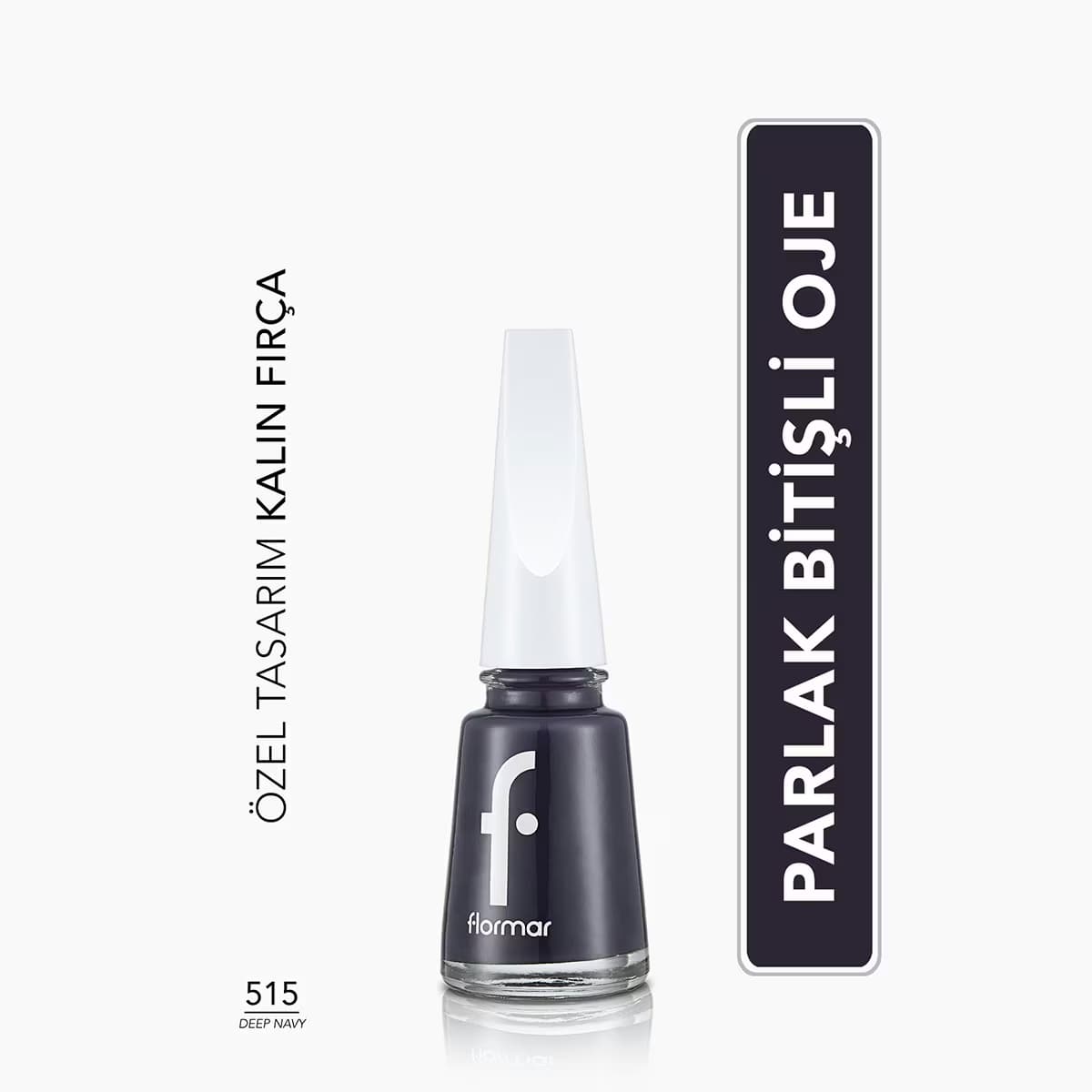 Flormar Nail Enamel Yoğun Pigmentli Parlak Oje No: 515 Deep Navy