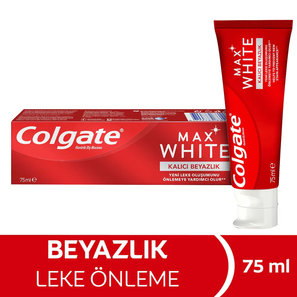 Colgate Max White Kalıcı Beyazlık Beyazlatıcı Diş Macunu 75 ml