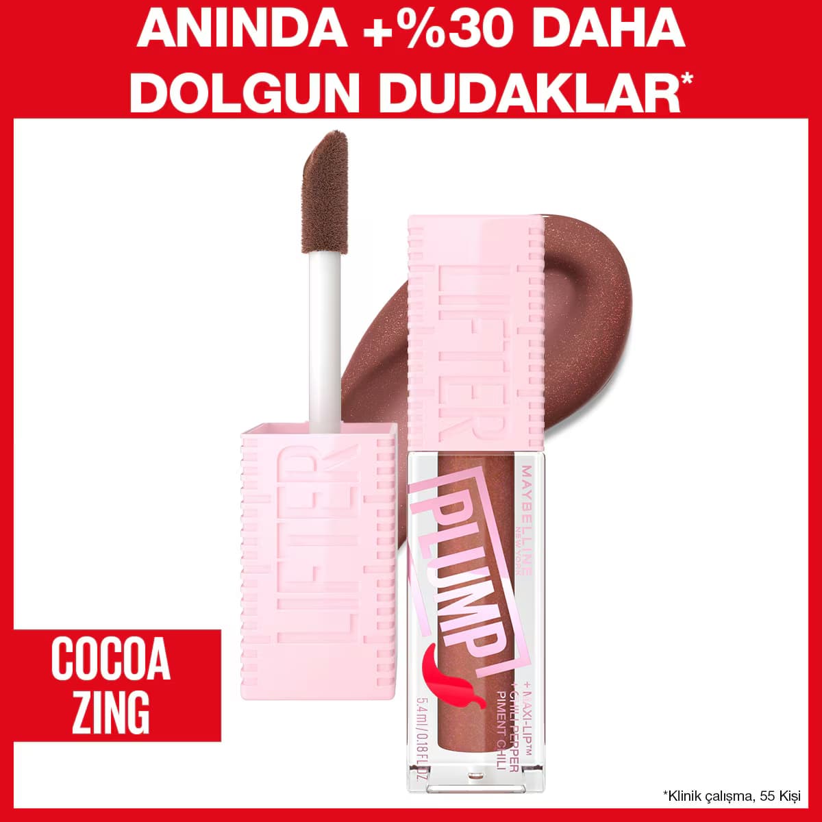 Maybelline New York Lifter Plump Dudak Parlatıcısı 007 Coca Zing