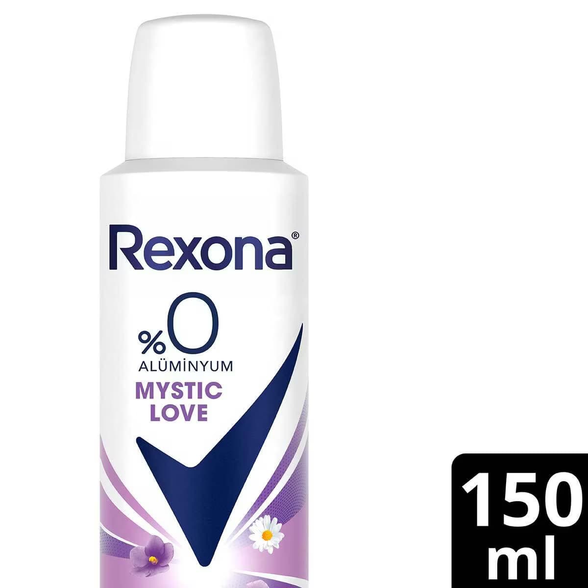 Rexona Kadın Sprey Deodorant Mystic Love %0 Alüminyum 48 Saat 150 ml