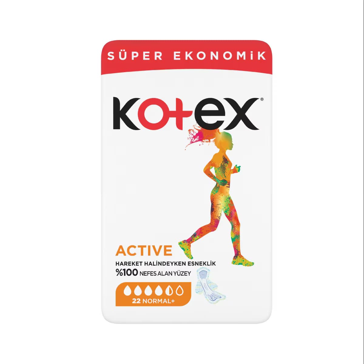 Kotex Active Quadro Normal 22 Adet