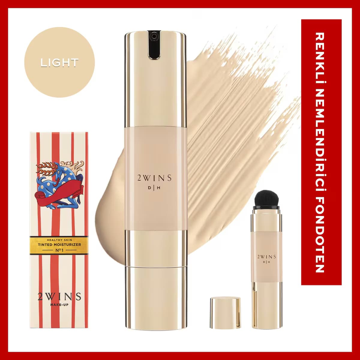 2Wins Beauty Renkli Nemlendirici Light No: 1