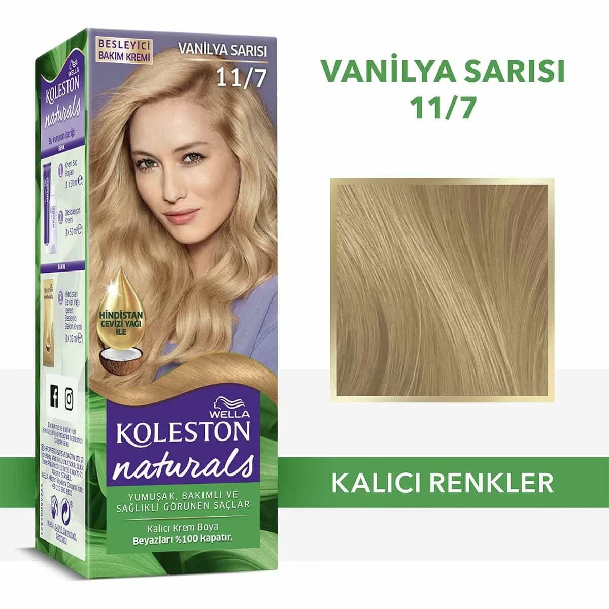 Wella Koleston Naturals Saç Boyası 11/7 Vanilya Sarısı