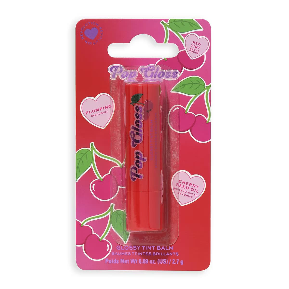 I Heart Revolution Pop Gloss Balm Cherry Red