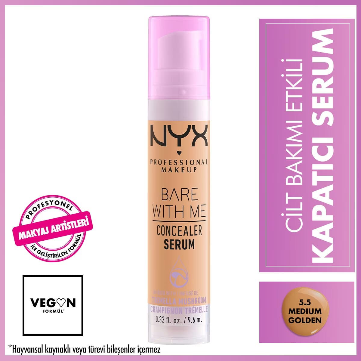 Nyx Professional Makeup Bare With Me Conceal and Calm Serum No: 16