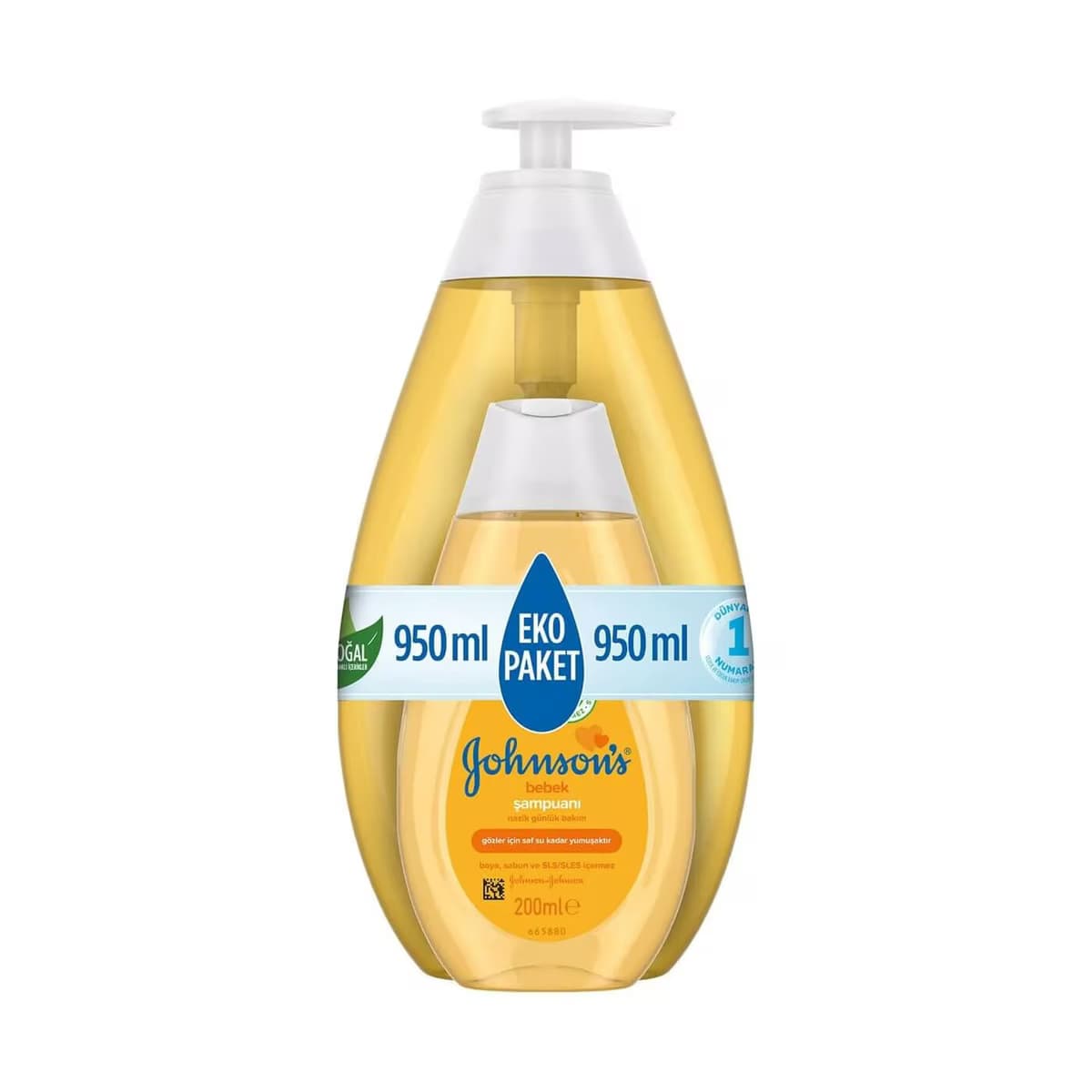 Johnson's Baby Bebek Şampuanı 750 ml + 200 ml 950 ml