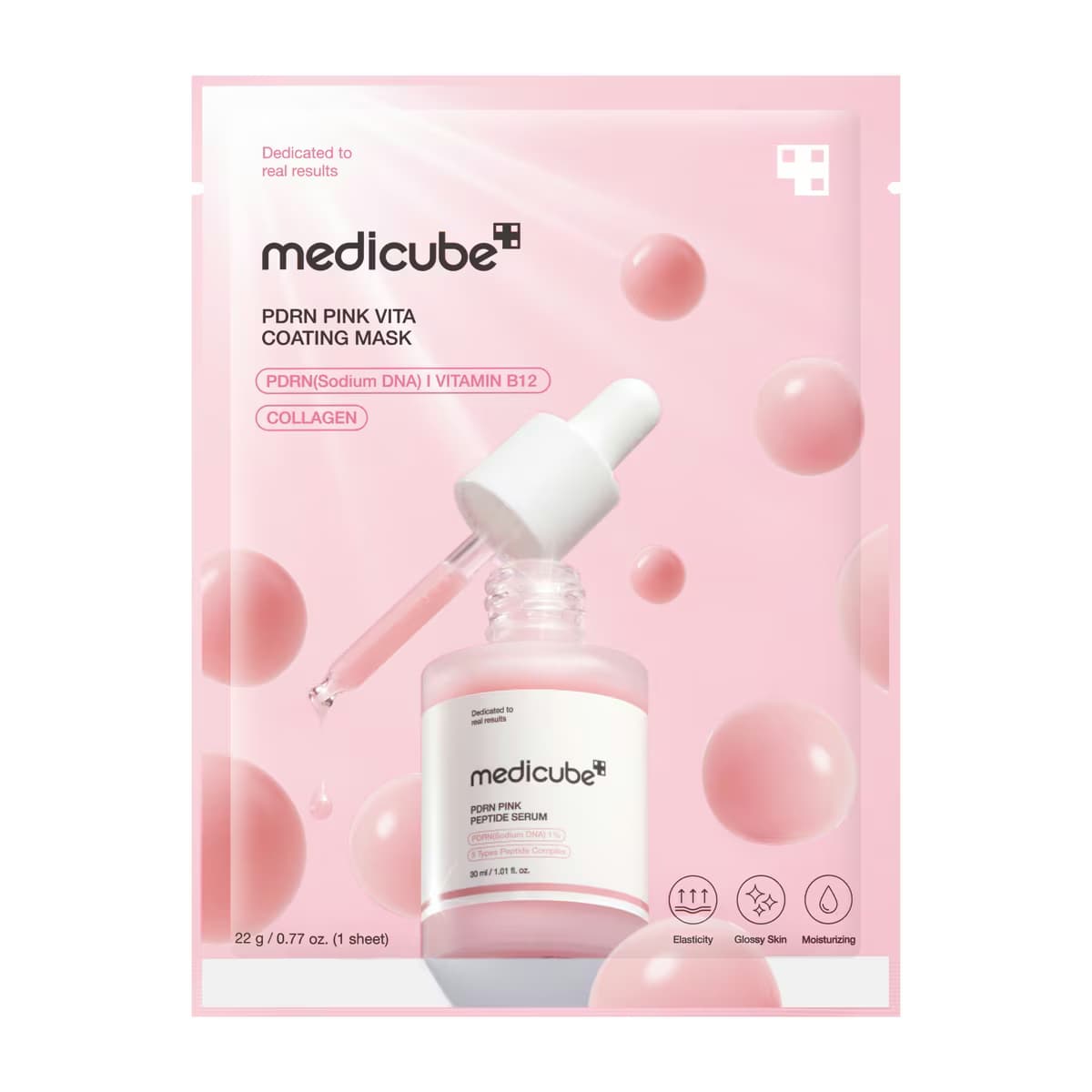 Medicube PDRN Pink Vita Coating Maske 1 Adet