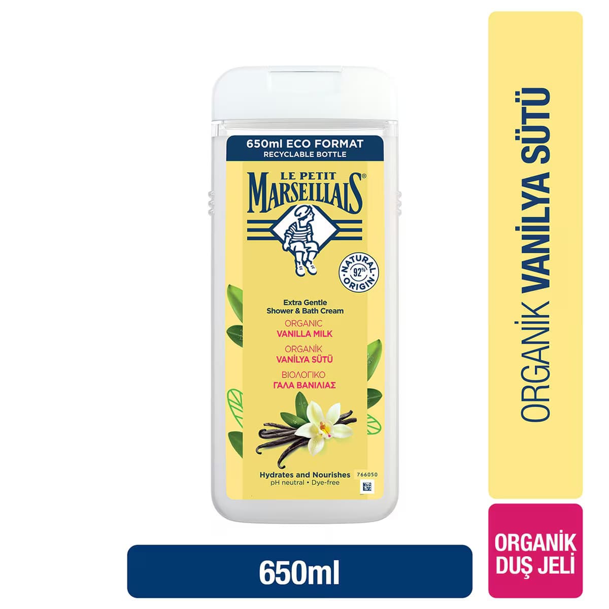 Le Petit Marseillais Vanilya Sütü Duş Jeli 650 ml