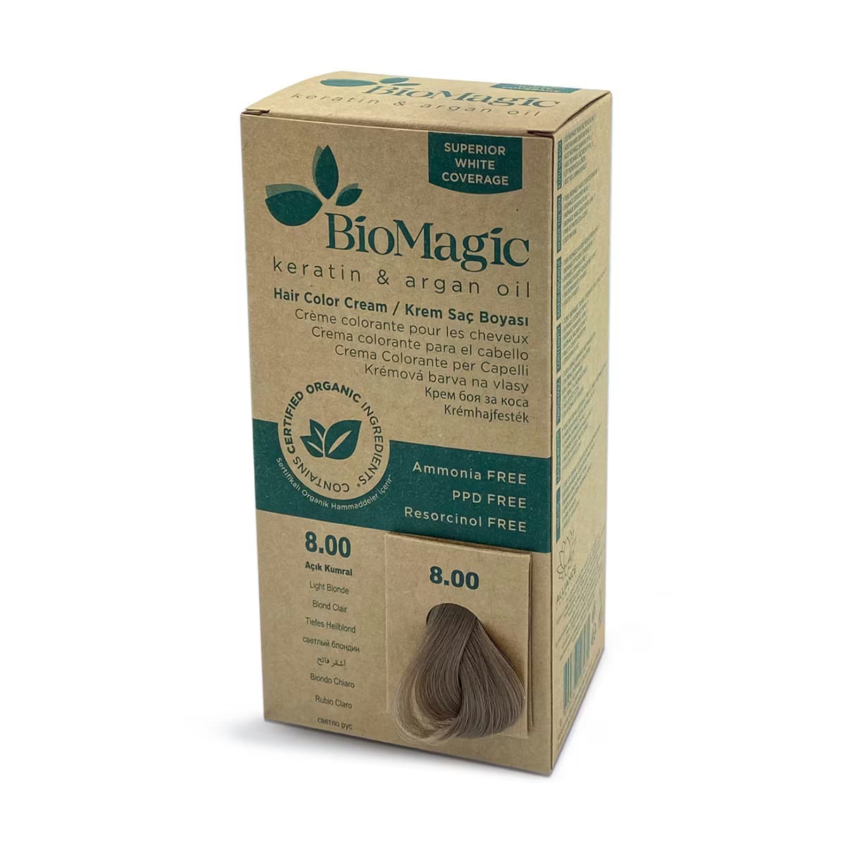 Biomagic Saç Boyası Açık Kumral No: 8.00