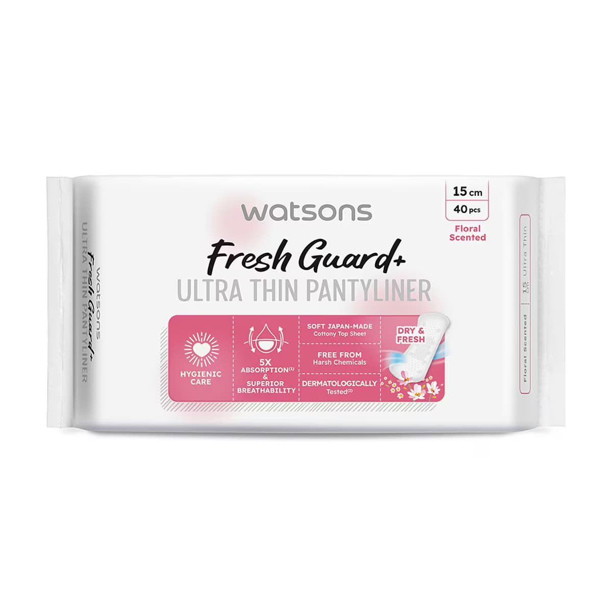 Watsons Fresh+ Ultra İnce Çiçek Kokulu Günlük Ped 40'lı