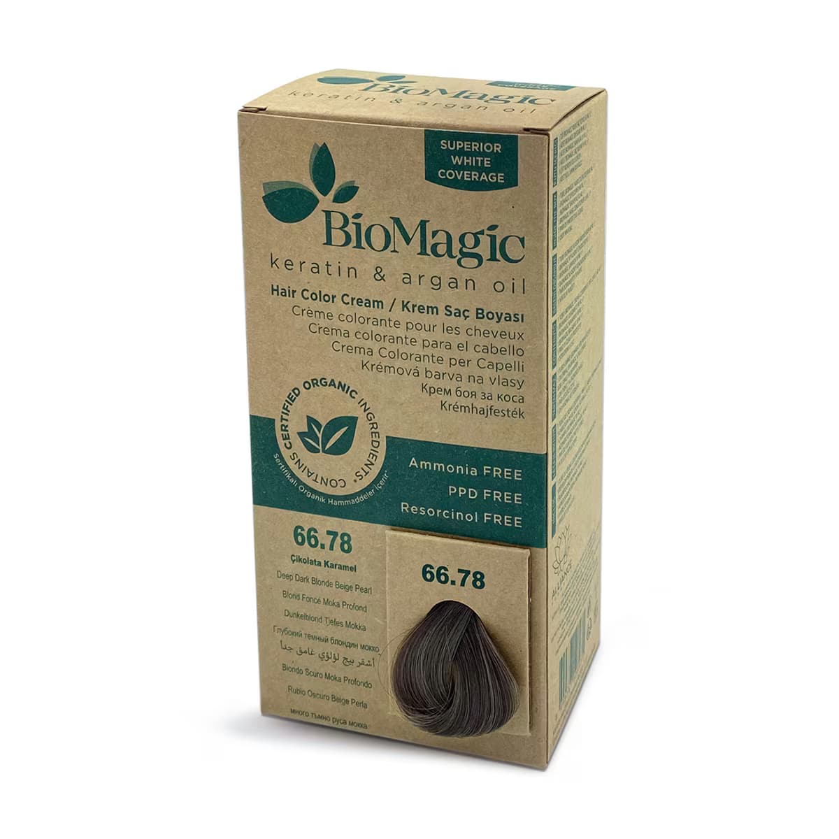 Biomagic Saç Boyası Çikolata Karamel No: 66.78