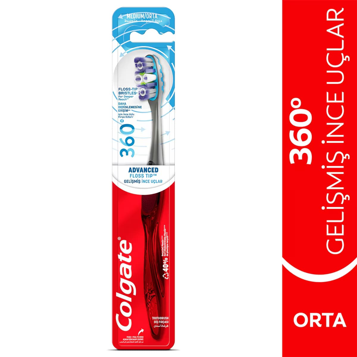 Colgate Diş Fırçası 360 Advanced Orta