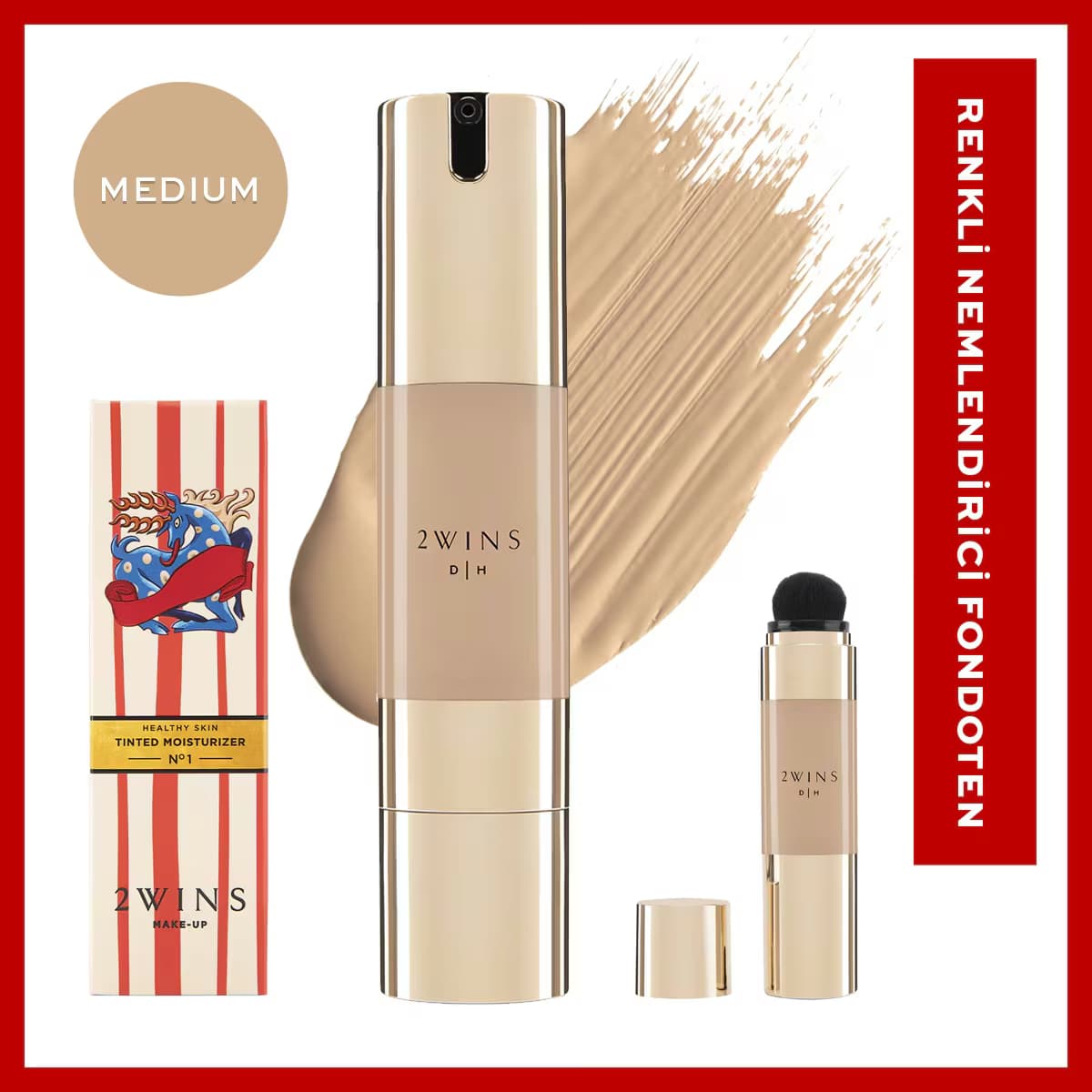 2Wins Beauty Renkli Nemlendirici Medium No: 1